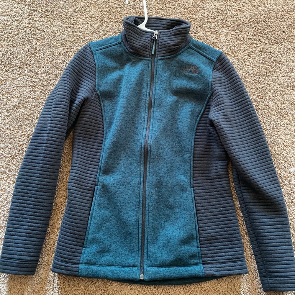 The North Face Charcoal and Forest Green Fleece